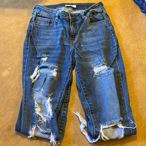 Denim distressed